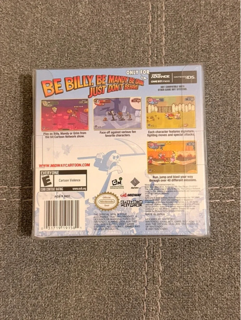 Grim Adventures of Billy & Mandy for Nintendo Gameboy Advance